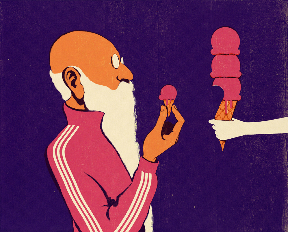 Theispot.com - Dan Bejar Illustration: Eating Less, Living Longer