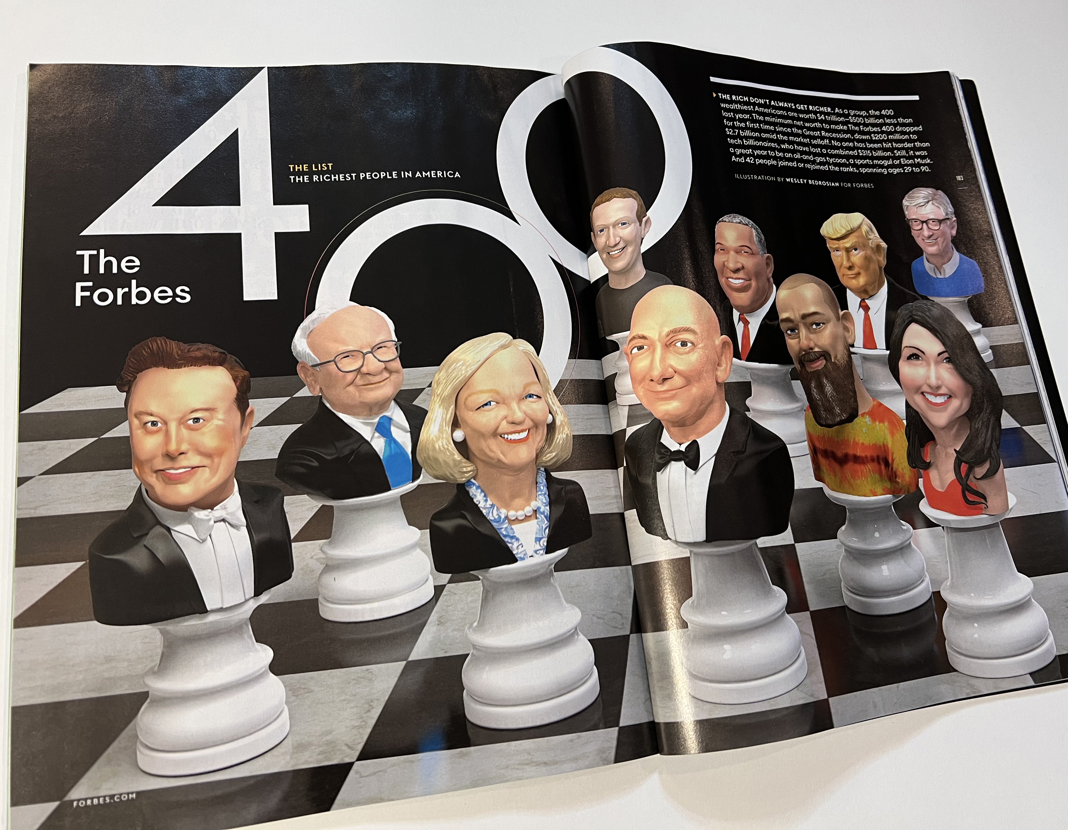 3592px x 2791px - Theispot.com - Wesley Bedrosian's 3D Portraits for Forbes 400